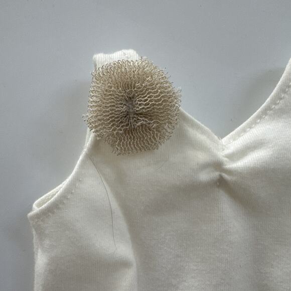 American Girl Isabelle Cream/White Rosette Leotard Dance Ballet Outfit Tutu - Picture 6 of 8